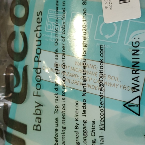 Reusable Baby Food pouches - Picture 2 of 3